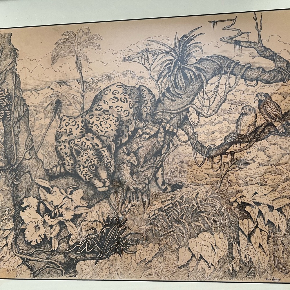 Jungle Wildlife Art Print